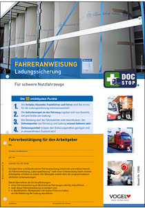 Fahreranweisung  Ladungssicherung - Für schwere Nutzfahrzeuge