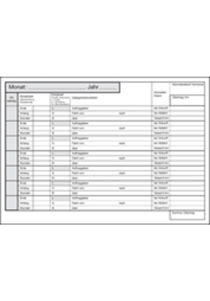 Fahrtenbuch für Omnibusse