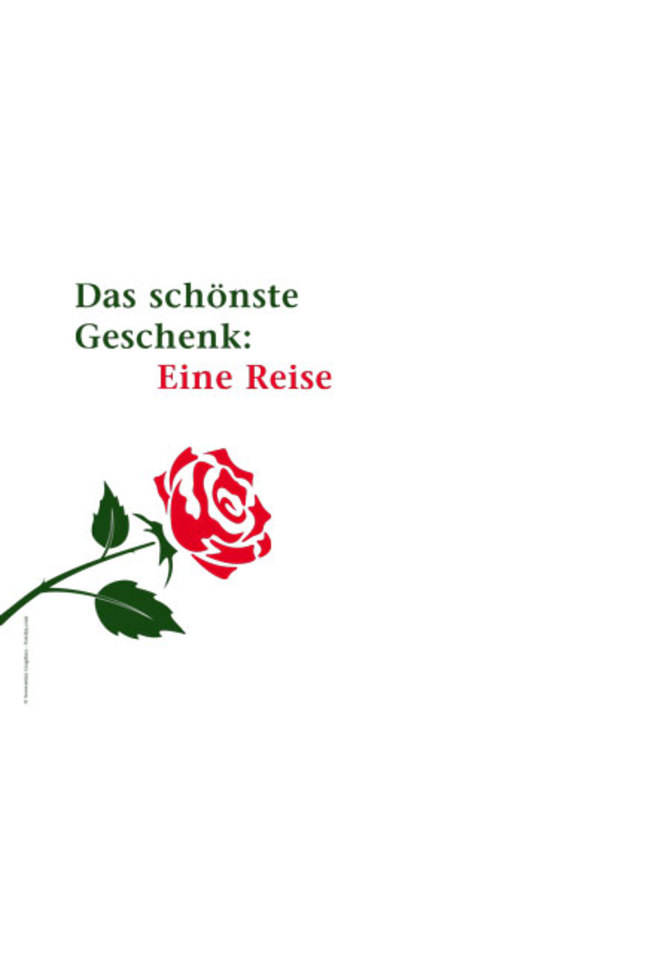 Reisegutschein-Set Rose