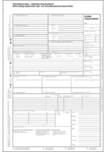 Kombi-Frachtbrief  4-fach NCR - neutral