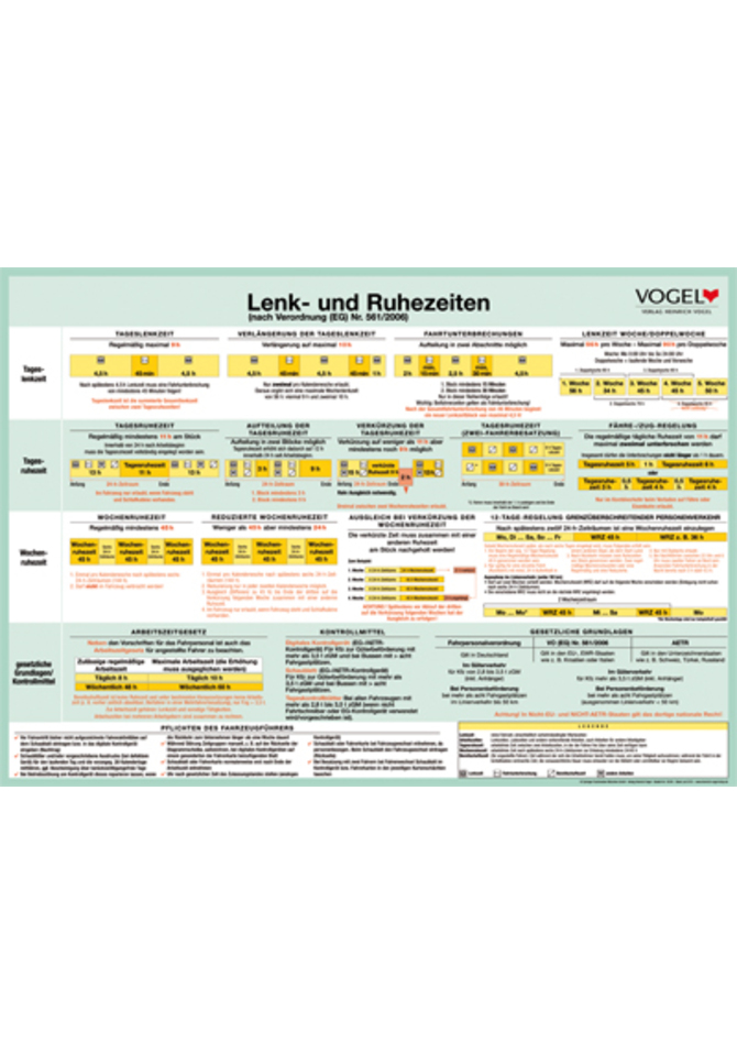 Aushang Lenk- und Ruhezeiten