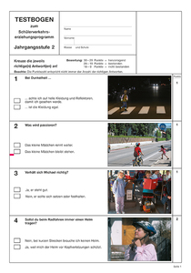 Testbogen 2. Jahrgangsstufe                 