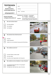 Testbogen 6. Jahrgangsstufe           