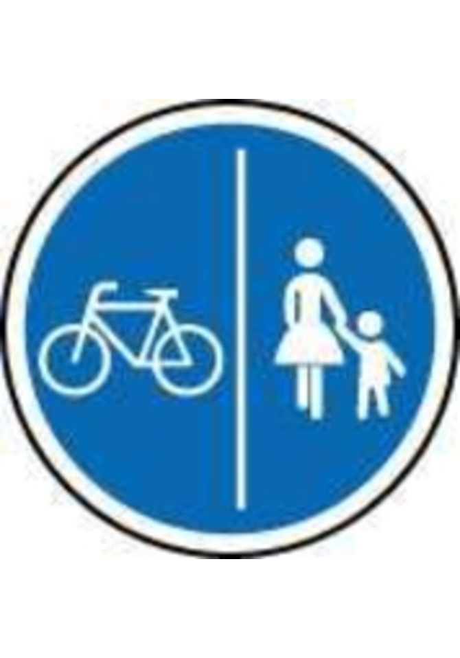 Verkehrszeichen  (241-30) Getrennter Fuß- und Radweg 