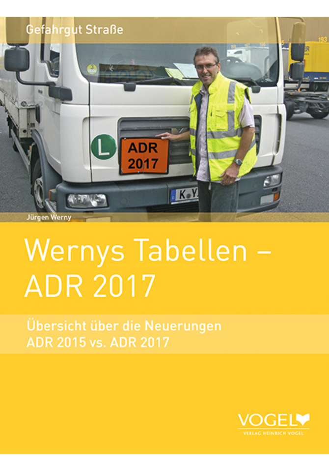 Download zu Wernys Tabellen - ADR 2017