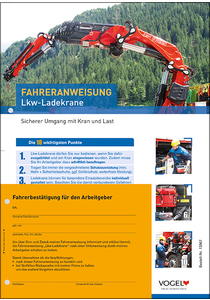 Fahreranweisung Lkw-Ladekrane