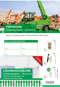 Pr&uuml;fbogen Teleskopstapler Stufe 2a, Version A