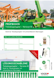 Pr&uuml;fbogen Teleskopstapler Stufe 2a, Version B