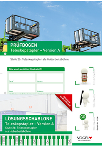Pr&uuml;fbogen Teleskopstapler Stufe 2b, Version A