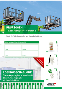 Pr&uuml;fbogen Teleskopstapler Stufe 2b, Version B